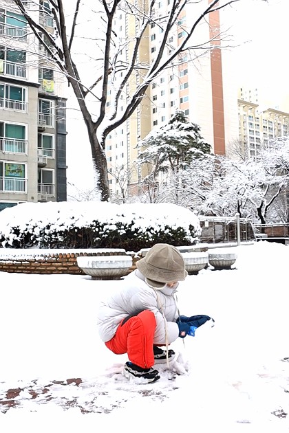 아이들 시선💓
#이사 #눈오는날 #인천